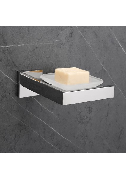 Paslanmaz Çelik Banyo Donanım Seti Krom Cilalı Diş Fırçası Tutucu Kağıt Tutucu Havlu Bar Kanca Banyo Aksesuarları | Kağıt Tutucu | Banyo Aksesuarları Tesisci Kağıdı(Yurt Dışından)