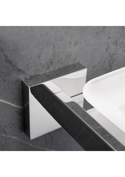 Paslanmaz Çelik Banyo Donanım Seti Krom Cilalı Diş Fırçası Tutucu Kağıt Tutucu Havlu Bar Kanca Banyo Aksesuarları | Kağıt Tutucu | Banyo Aksesuarları Tesisci Kağıdı(Yurt Dışından)