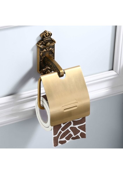 Banyo Aksesuarları Set Duvara Dağı Antik Tasarım Kağıt Rulo Tutucu Tuvalet Kağıdı Tutucu Doku Kutusu Banyo Aksesuarları | Banyo Donanım Setleri