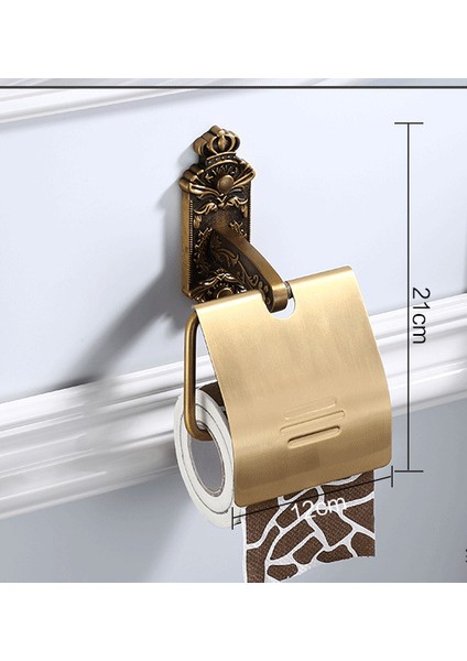 Banyo Aksesuarları Set Duvara Dağı Antik Tasarım Kağıt Rulo Tutucu Tuvalet Kağıdı Tutucu Doku Kutusu Banyo Aksesuarları | Banyo Donanım Setleri
