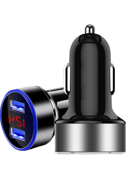Araba Oto Hızlı Şarj Dijital Ekran Çift USB Şarj Güç Adaptörü Telefon Için (Yurt Dışından) fırsatları