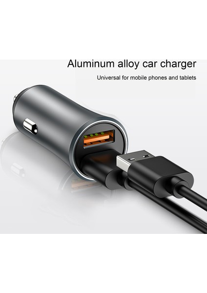 N401Y Araç Şarj Cihazı Mini Hızlı Şarj 2.4A Cep Telefonu Için Çift USB Otomatik Şarj Adaptörü (Yurt Dışından) modelleri