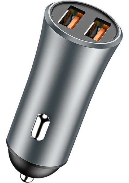 N401Y Araç Şarj Cihazı Mini Hızlı Şarj 2.4A Cep Telefonu Için Çift USB Otomatik Şarj Adaptörü (Yurt Dışından) indirimleri