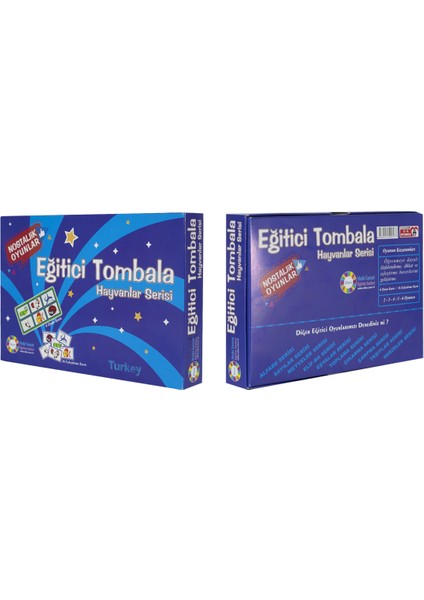 Tombala Hayvanlar Serisi - Eğitici Tombala