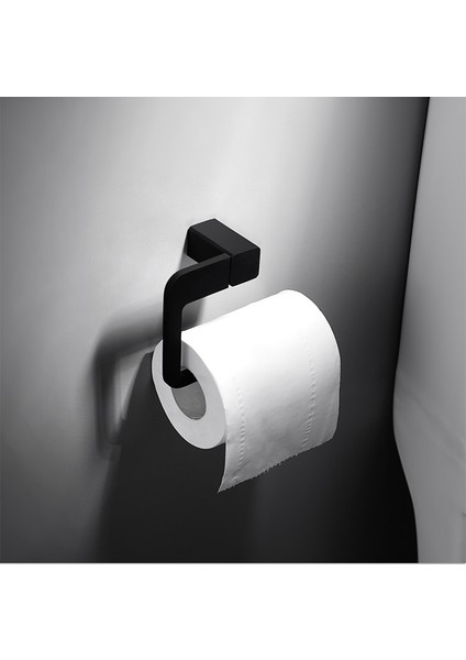 Banyo Donanım Seti Avrupa Modern Havlu Barlar Kağıt Tutucu Banyo Aksesuarları Robe Kanca Havlu Yüzük Ev Dekor Siyah A08 624 | Banyo Donanım Setleri