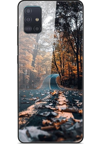 Galaxy A71 Için Baskılı Cam + Pc + Tpu Telefon Kılıfı (Yurt Dışından)