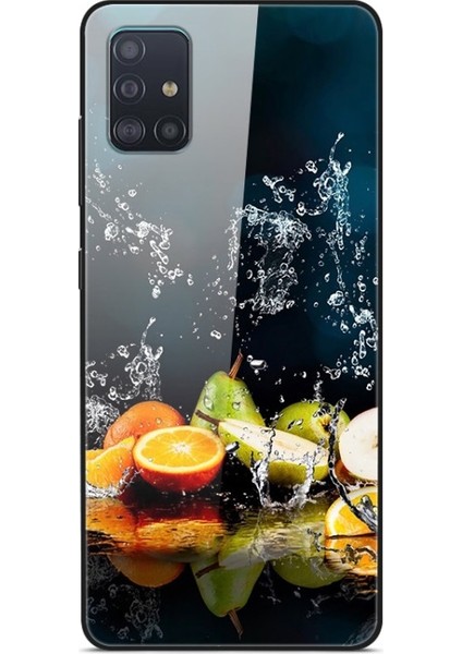 Galaxy A71 Için Baskılı Cam + Pc + Tpu Telefon Kılıfı (Yurt Dışından)