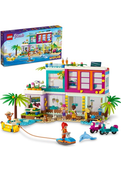 Friends Yazlık Ev 41709 - 7 Yaş ve Üzeri Çocuklar Için Plaj Temalı Doğa Oyuncak Yapım Seti (686 Parça)