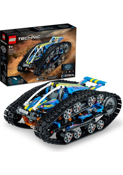 Technic Uygulama Kumandalı Dönüşüm Aracı 42140 - 9 Yaş ve Üzeri için 2#si 1 Arada Takla Atan Araba Modeli Oyuncak Yapım Seti (772 Parça)