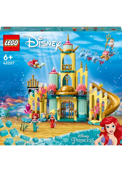 # Disney Ariel#in Su Altı Sarayı 43207 - 6 Yaş ve Üzeri Çocuklar için İnşa Edilebilen Deniz Kızı Prenses Oyuncak Yapım Seti (498 Parça)