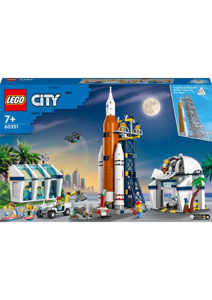 City Roket Fırlatma Merkezi 60351 - Çocuklar Için Yaratıcı Oyuncak Yapım Seti (1010 Parça)