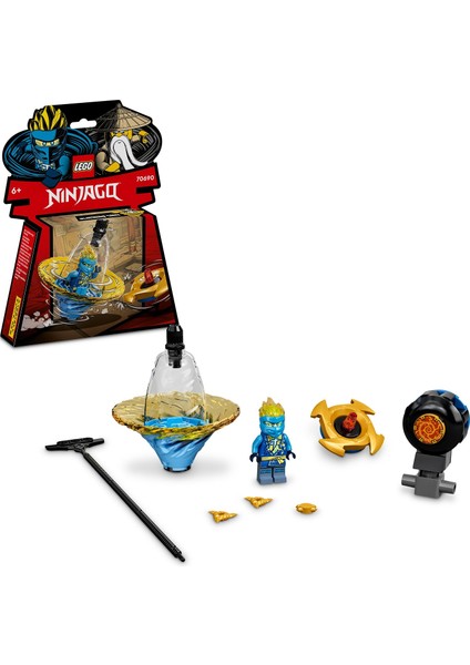 NINJAGO® Jay'in Spinjitzu Ninja Eğitimi 70690 - 6 Yaş ve Üzeri için NINJAGO Jay İçeren Topaç Oyuncak Yapım Seti (25 Parça)