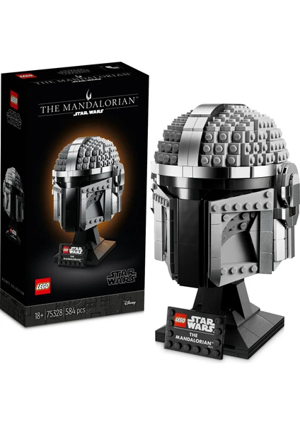 LEGO® Star Wars™ Mandalorian™ Kaskı 75328 - Yetişkinler için Koleksiyonluk Sergileme Modeli Yapım Seti (584 Parça)