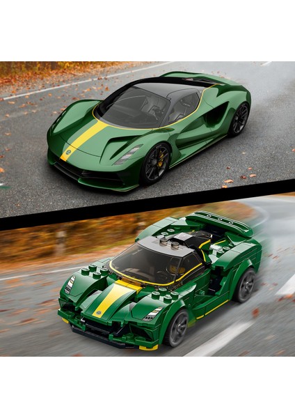 Speed Champions Lotus Evija 76907 - 8 Yaş ve Üzeri Çocuklar ve Araba Meraklıları Için Harika Bir Oyuncak Yapım Seti (247 Parça)