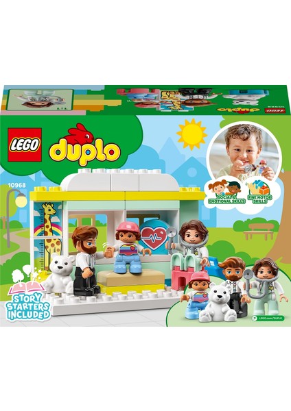 Duplo® Kurtarma Doktor Muayenesi 10968 - 2 Yaş ve Üzeri Okul Öncesi Çağındaki Çocuklar Için Eğitici Tıp Merkezi Oyuncak Yapım Seti (34 Parça)