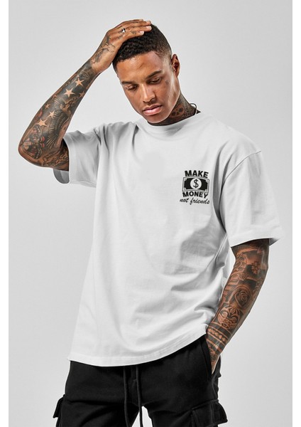Make Money Not Friends Oversize Baskılı T-Shirt fiyatları