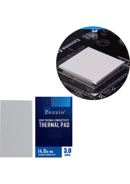F Fityle Termal Pad Gres Pad 14.8 W / Mk Cpu Laptop Için Soğutucu Olmayan Iletken Isı Dayanıklı Bellek SSD Oyun Ekipmanları Verimli Soğutucu - 85X45X3.0MM (Yurt Dışından)
