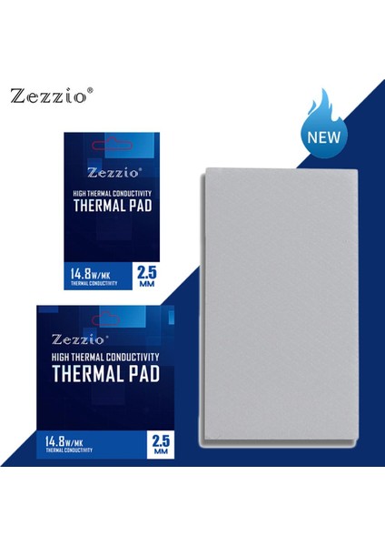 F Fityle Termal Pad Gres Pad 14.8 W / Mk Cpu Laptop Için Soğutucu Olmayan Iletken Isı Direnci Bellek SSD Oyun Ekipmanları Verimli Soğutucu - 85X45X0.5MM (Yurt Dışından)