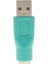 Yedek USB Erkek Ps / 2 Kadın Dönüştürücü Değiştirici Adaptörü Teal (Yurt Dışından) 2