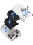 Cam Kelepçeler 8 Adet 8-10MM Paslanmaz Çelik 304 Cam Kelepçeler Ayarlanabilir Cam Braket Korkuluk Merdiven Için Düz Sırt - Beyaz 5