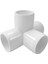 4WAY 1/2 In Tee Pvc Montaj Dirseği - Ağır Hizmet Tipi Pvc Niture Yapın - Pvc Yarım Inç Dirsek Parçaları [12'li Paket] 4