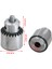 Saatçiler Elektrikli Matkap Chuck 0.3-4mm Jt0 Konik Montajlı TORNA8MM Siyah Şaftlı Mini Matkap Chuck Anahtar Takımı 3