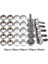 150 Adet Deniz Kanvas Çıtçıt Kiti Aracı Metal Vidalar Tekne 3/8 Inç Soket ile 2 Adet Ayar Aracı Tekne Kapağı Için 4