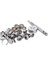 150 Adet Deniz Kanvas Çıtçıt Kiti Aracı Metal Vidalar Tekne 3/8 Inç Soket ile 2 Adet Ayar Aracı Tekne Kapağı Için 5