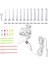 LED Örgü Iğneleri Seti 12 Adet Değişim Ct Kanca ile Işık Şarj Edilebilir USB Dokuma Kazak Dikiş Aksesuarları Araçları 2