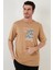Baskılı Regular Fit Bisiklet Yaka % 100 Pamuk T Shirt Erkek T Shirt 5727404 1