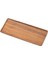 SunniMix Rustik Büyük Hizmet Tepsisi Dikdörtgen Kahve Barbekü Servis Gıda Meyve Tepsileri Çanak 30X12X1.2 cm 1