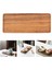 SunniMix Rustik Büyük Hizmet Tepsisi Dikdörtgen Kahve Barbekü Servis Gıda Meyve Tepsileri Çanak 30X12X1.2 cm 5