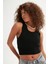 Sıfır Kol Crop Triko Bluz 4