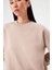 AÇELYAOKCU Bisiklet Yaka Şardonlu Sweatshirt 4