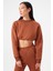 AÇELYAOKCU Crop Şardonlu Beli Büzgülü Sweatshirt 3
