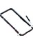 Apple Iphone 13 Pro Max 6.7 Inç Darbeye Dayanıklı Karbon Fiber Doku Galvanik Metal Telefon Kılıfı - Gümüş (Yurt Dışından) 2