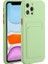 Apple Iphone 12 Pro Max 6.7 Inç Uyumlu Kart Yuvalı Yumuşak Tpu Telefon Kılıfı - Açık Yeşil (Yurt Dışından) 1