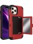 Apple Iphone 12 Pro Max 6.7 Inç Uyumlu Darbeye Dayanıklı Pc + Tpu Aynalı Telefon Kılıfı - Kırmızı (Yurt Dışından) 1