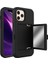 Apple Iphone 12 Pro Max 6.7 Inç Uyumlu Darbeye Dayanıklı Pc + Tpu Aynalı Telefon Kılıfı - Siyah (Yurt Dışından) 1