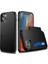 Apple iPhone 12 Pro Max 6.7 Inç Uyumlu Kart Yuvalı Plastik + Tpu Hibrit Telefon Kılıfı - Pembe Altın(Yurt Dışından) 1