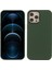 Apple Iphone 12 Pro Max 6.7 Inç Uyumlu Yumuşak Silikon Telefon Kılıfı - Ordu Yeşil 1