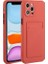 iPhone 12 Pro Max 6.7 Inç Uyumlu Kart Yuvalı Yumuşak Tpu Telefon Kılıfı - Koyu Kırmızı (Yurt Dışından) 1