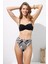 Lizbon Tak-Çıkar Dolgulu Straplez Yüksek Bel Bikini Takım Geometric Desenli 221212 4