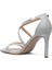 Beral 2fx Gümüş Kadın Topuklu Sandalet 3