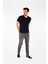 Regular Fit V Yaka %100 Pamuk Kısa Kollu Basic Penye T-Shirt-PE3602TY22 1