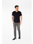 Regular Fit V Yaka %100 Pamuk Kısa Kollu Basic Penye T-Shirt-PE3602TY22 2