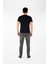 Regular Fit V Yaka %100 Pamuk Kısa Kollu Basic Penye T-Shirt-PE3602TY22 3