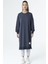 30645 Bisiklet Yaka 2 Iplik Uzun Diz Altı Tunik French Navy 1
