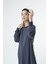 30645 Bisiklet Yaka 2 Iplik Uzun Diz Altı Tunik French Navy 4