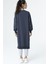 30645 Bisiklet Yaka 2 Iplik Uzun Diz Altı Tunik French Navy 2